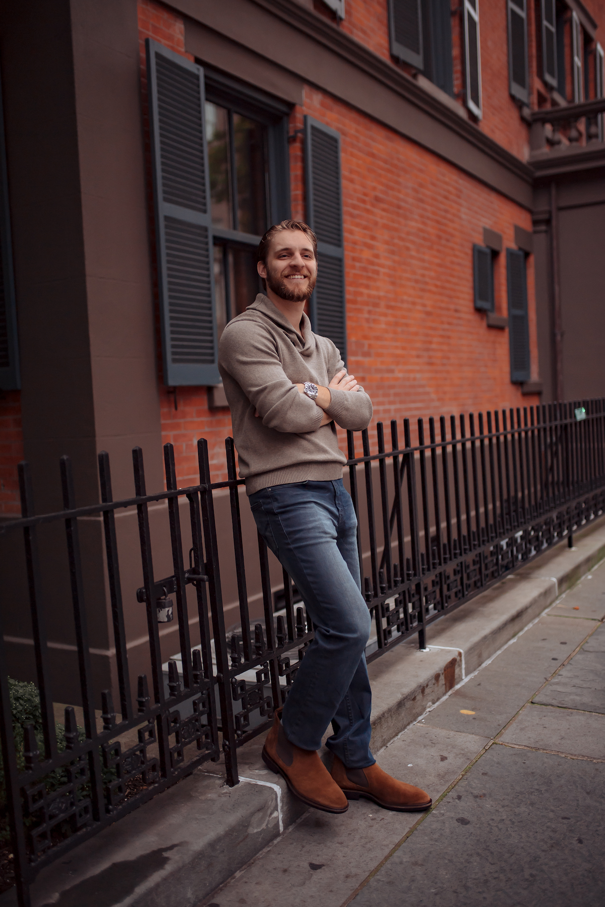 Winter Menswear Outfit with Ecco Shoes