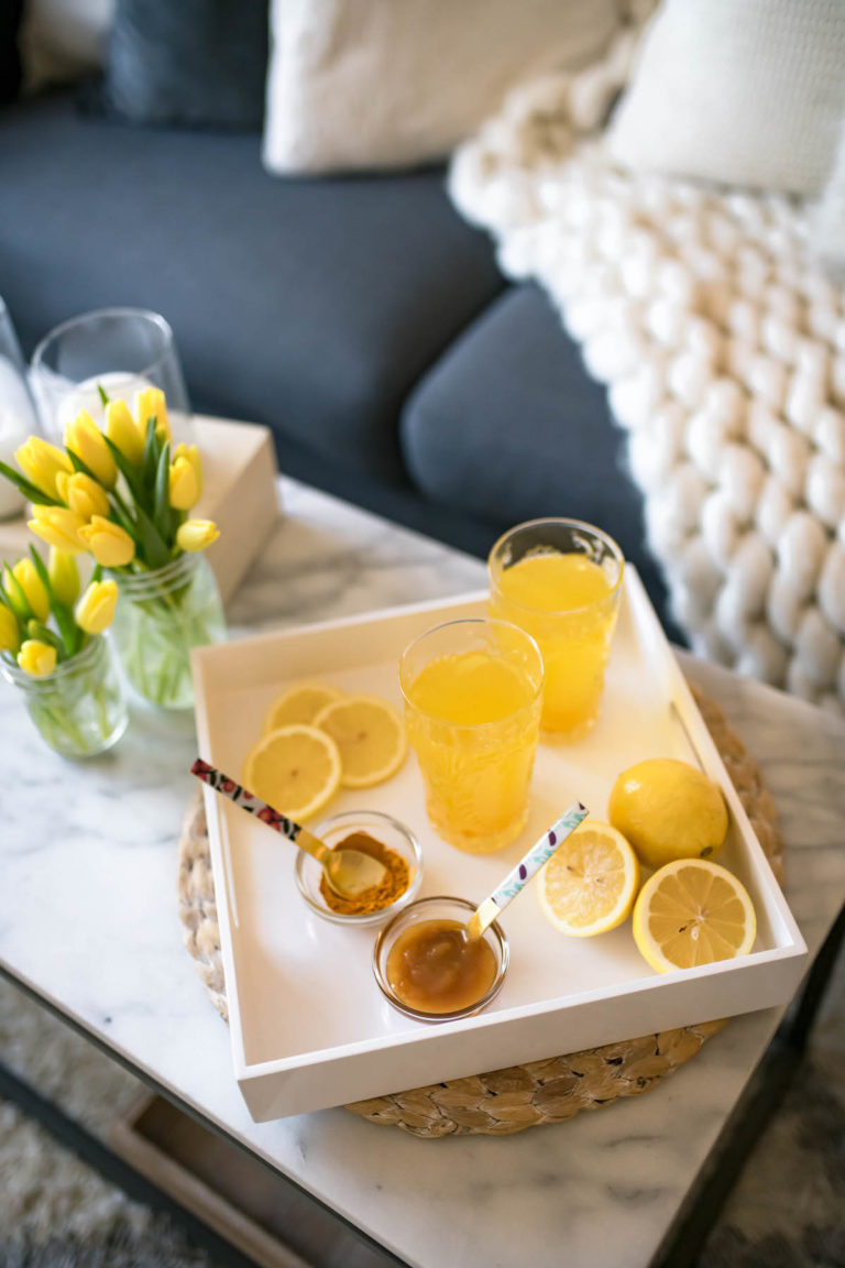 Lemon Turmeric Morning Detox Water Recipe Katie's Bliss