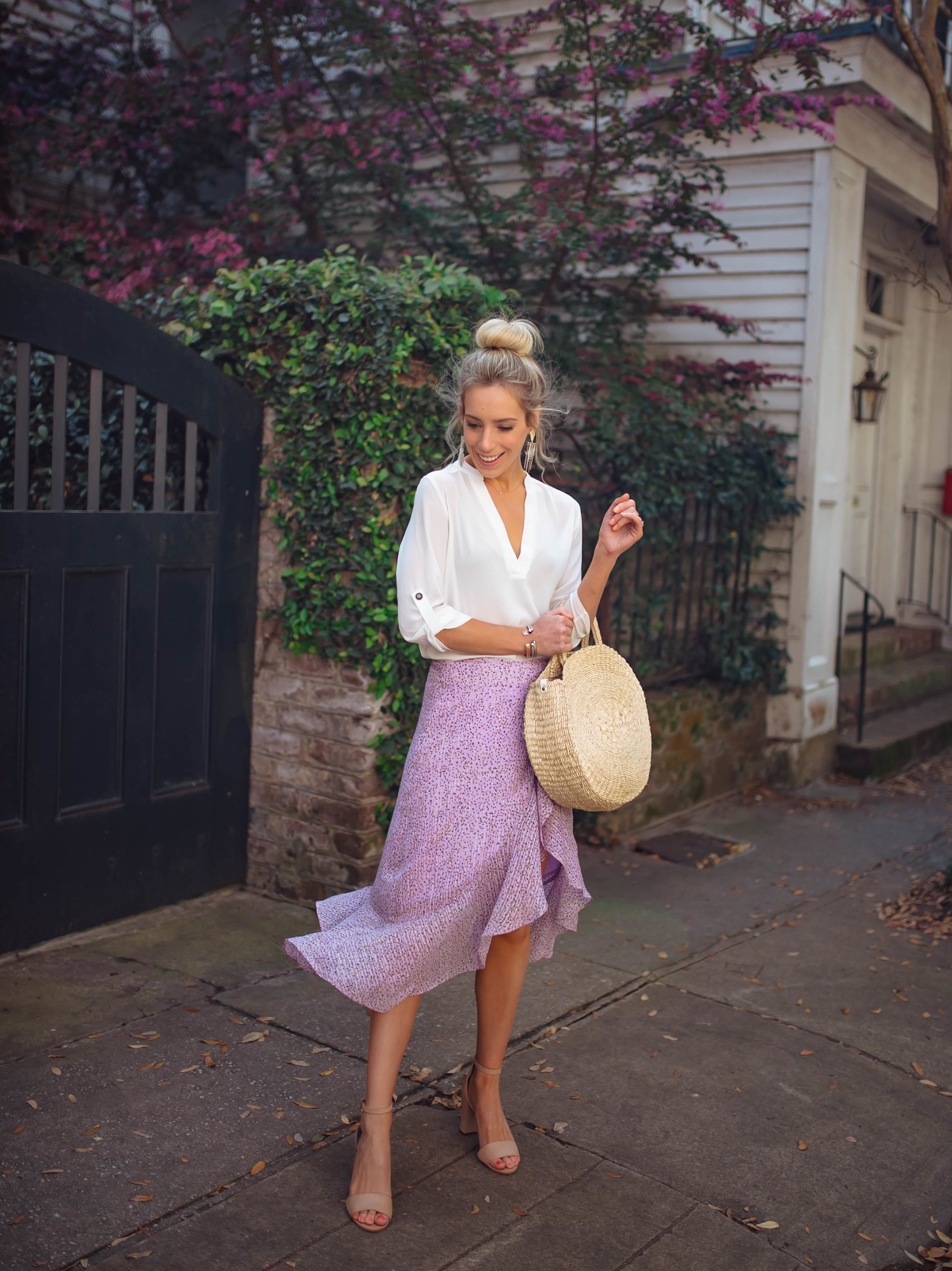 Purple Midi Skirt