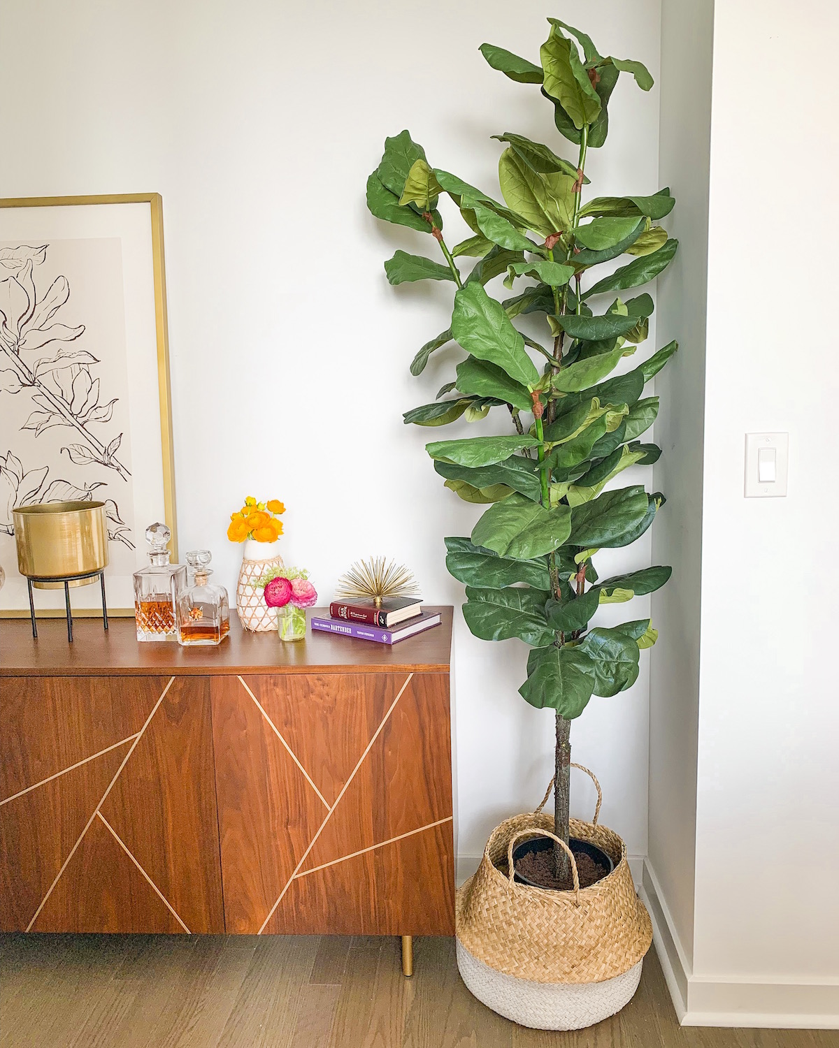 Faux Fiddle Leaf Fig Tree