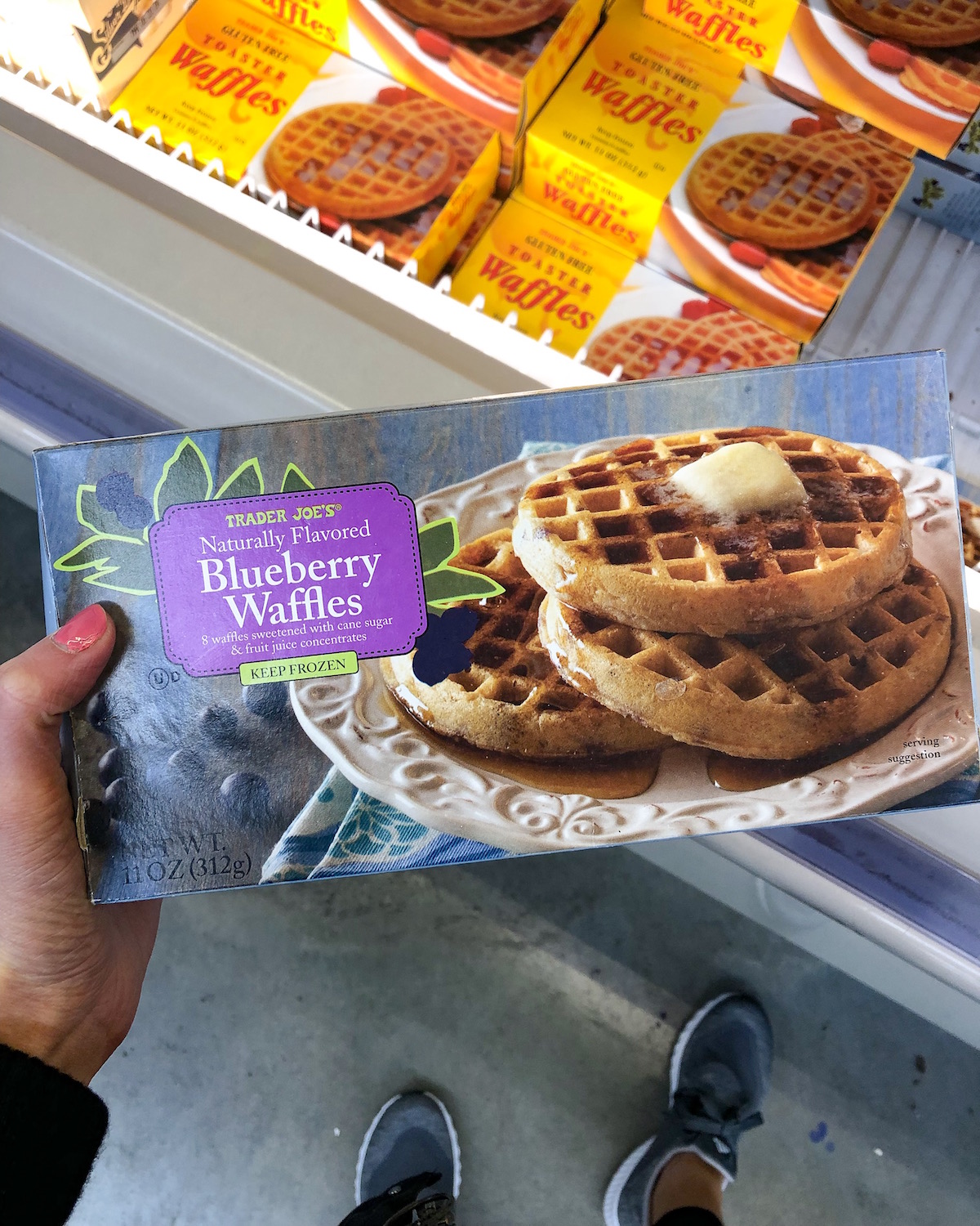 Trader Joes Blueberry Waffles