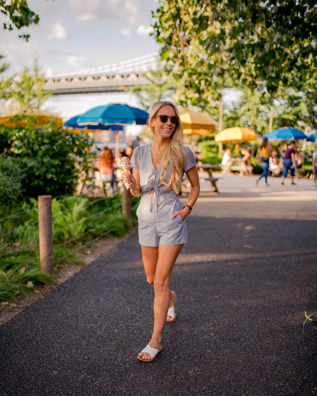 Abercrombie Gingham Romper