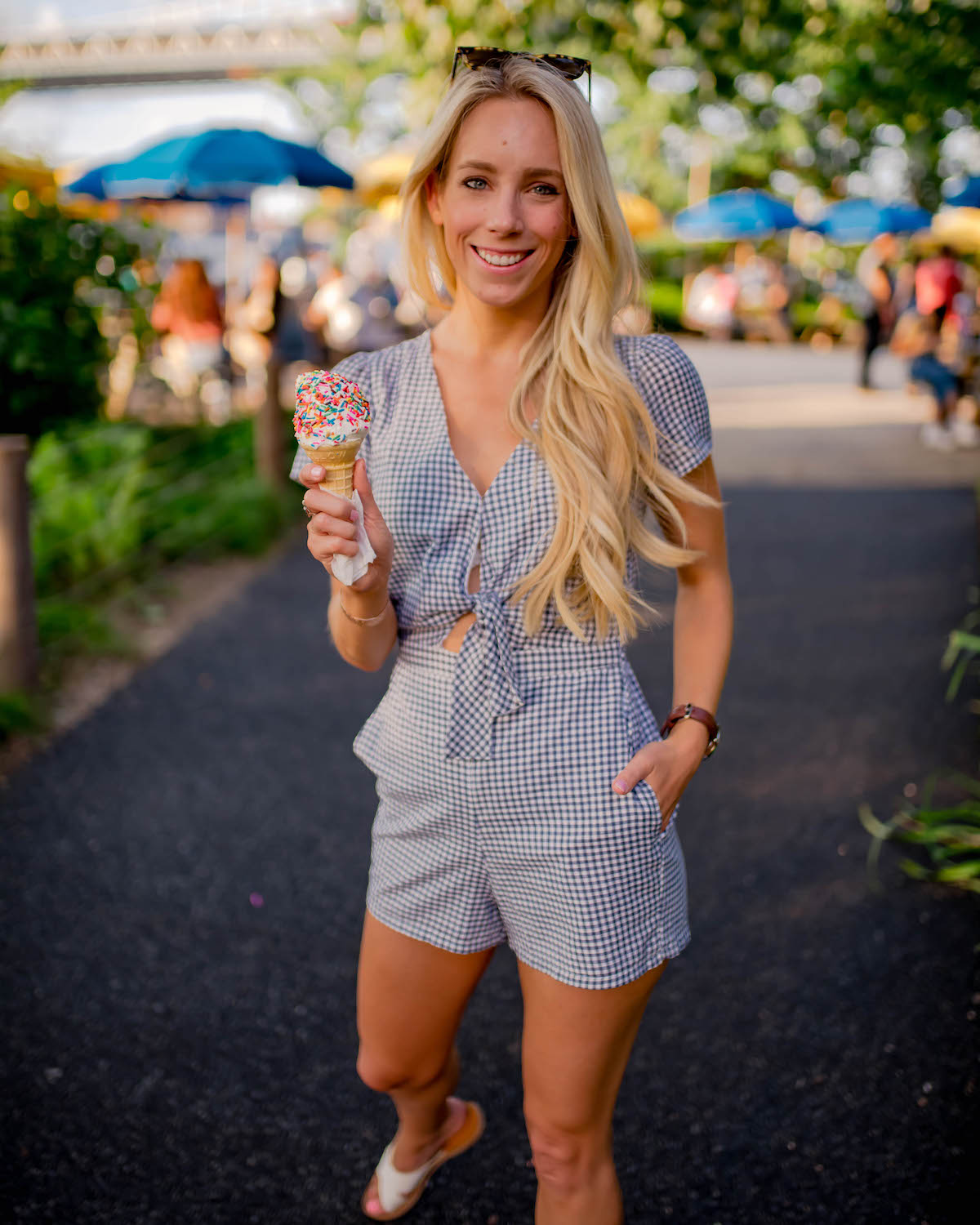 Abercrombie Gingham Romper