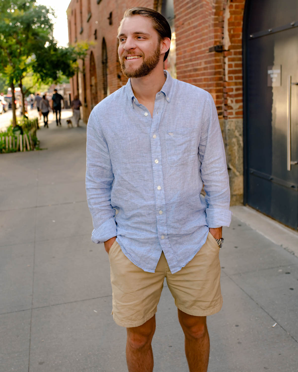 Abercrombie Mens Linen Shirt