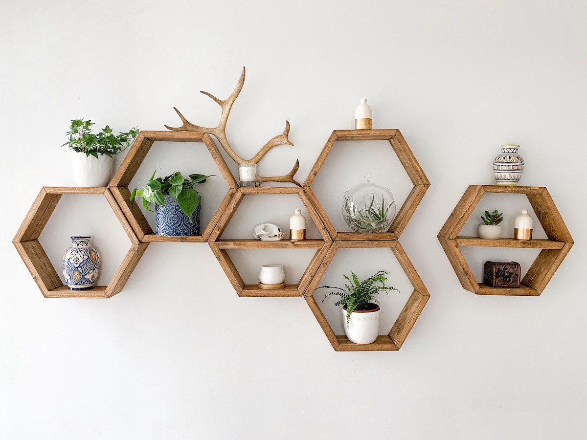 Unique and Stylish Hexagon Shelf Decor Ideas for Every Home