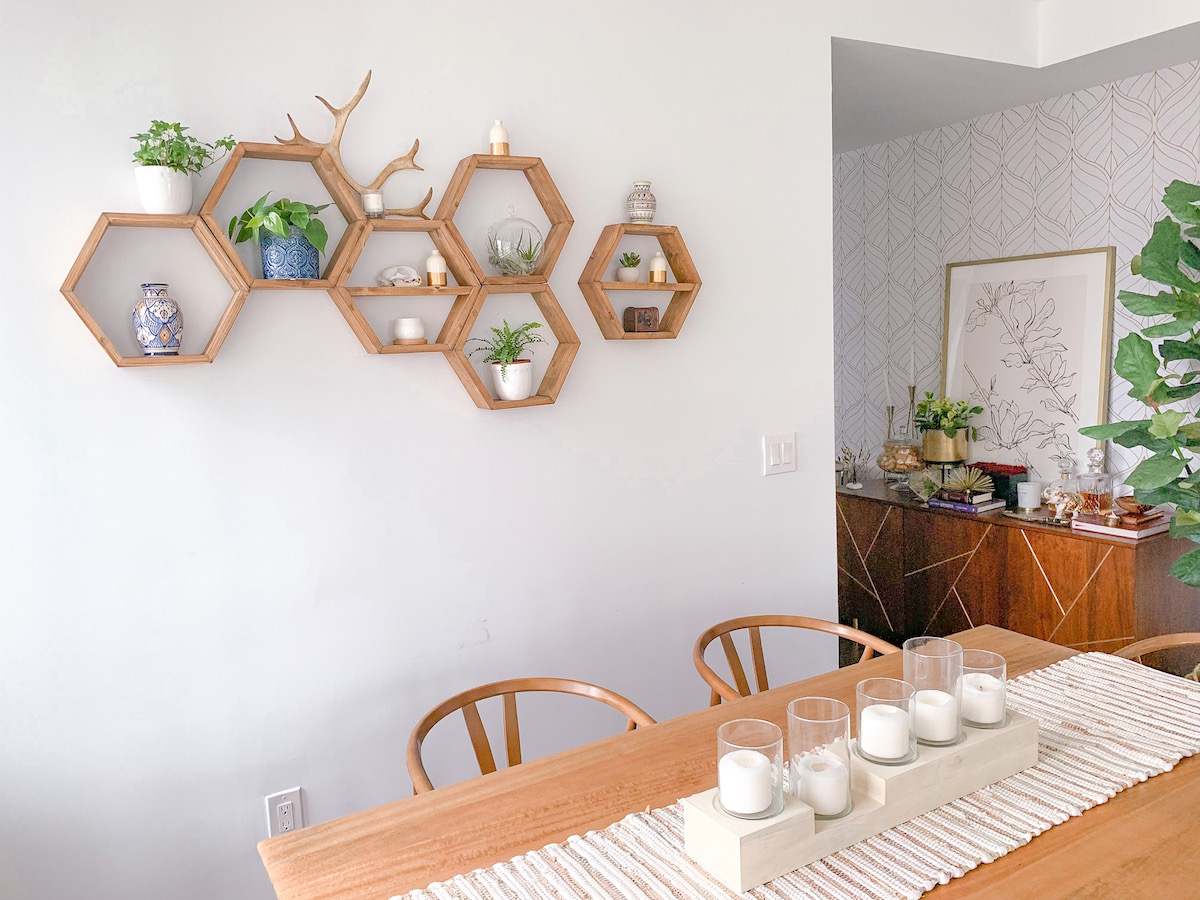 How To Decorate Honeycomb Shelves