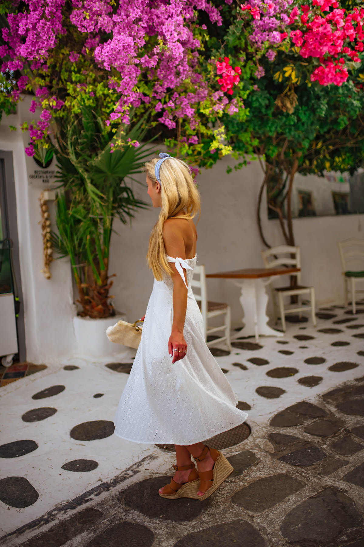 Off The Shoulder White Dress