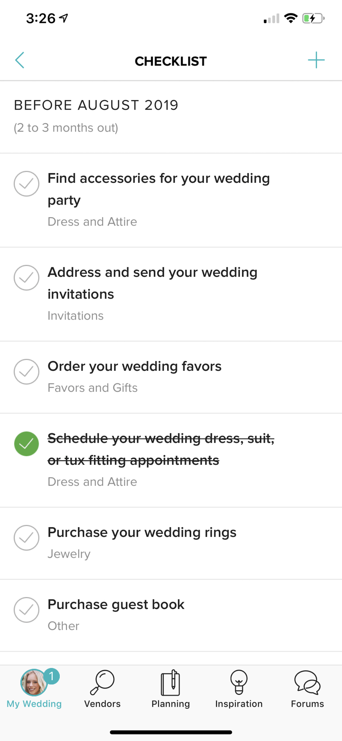 WeddingWire app