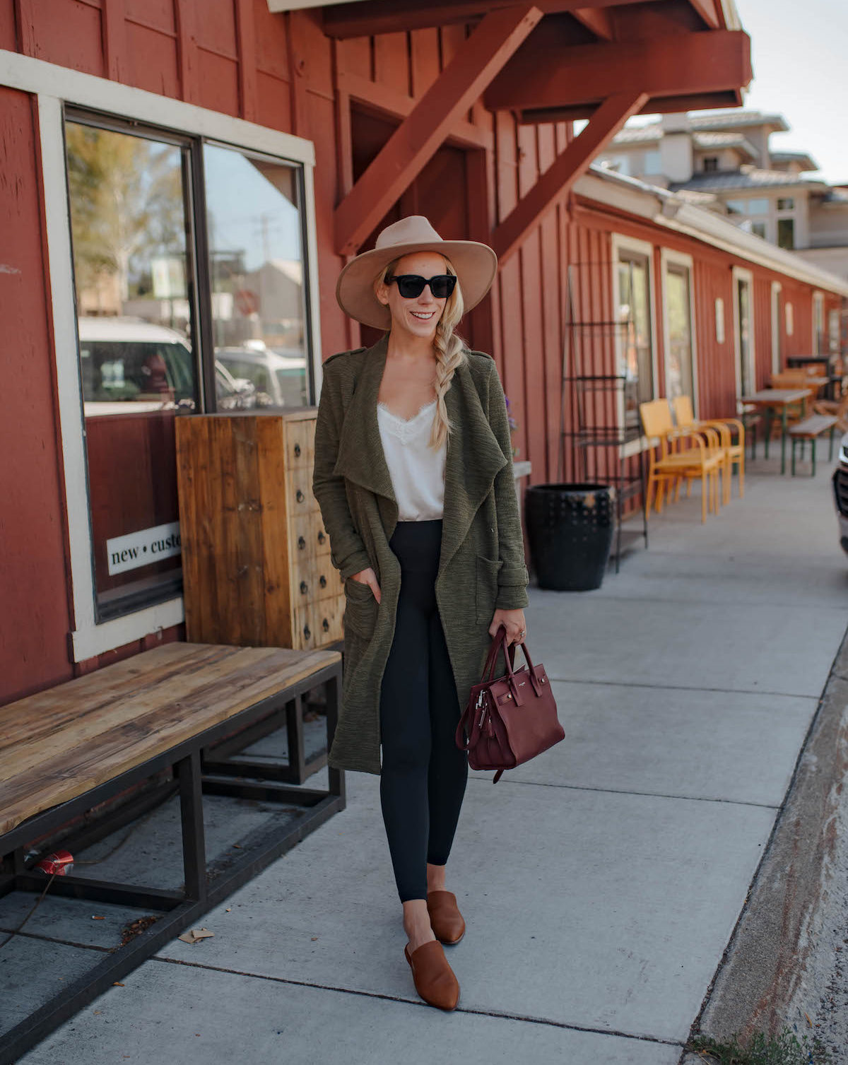 BB Dakota Green Duster Jacket