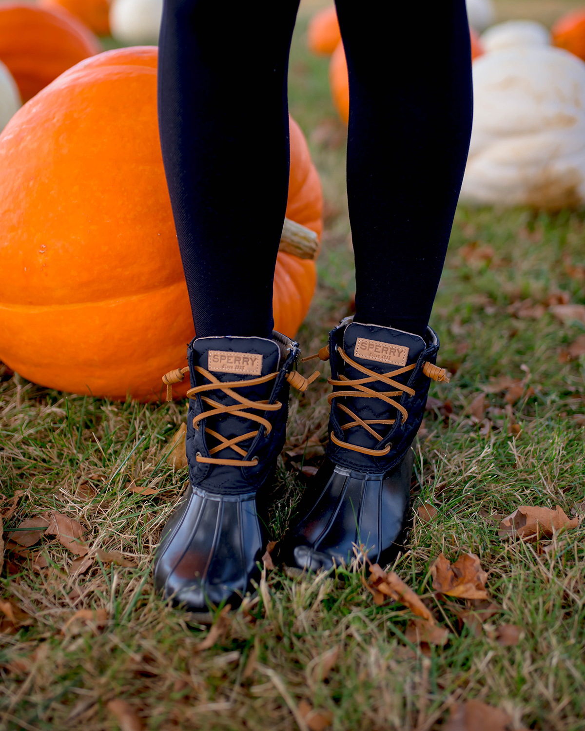 sperry duck boots grey quilted