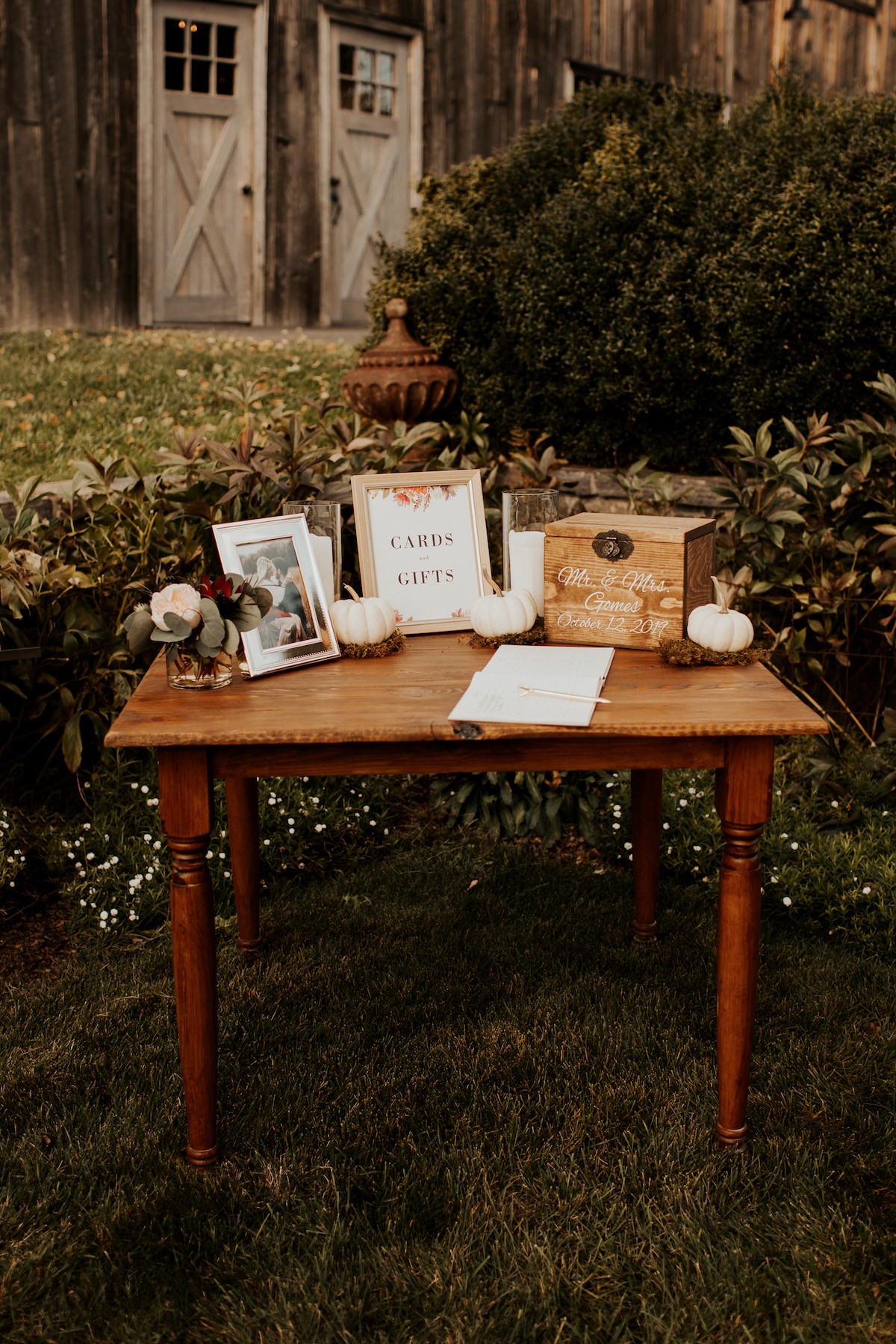 Personalized Wedding Card Box