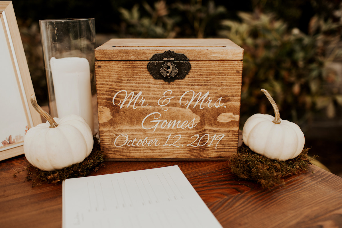 Personalized Wedding Card Box