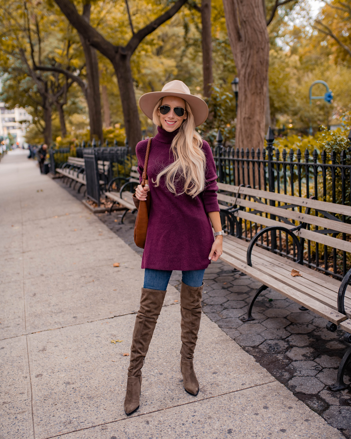 Purple Tunic Sweater