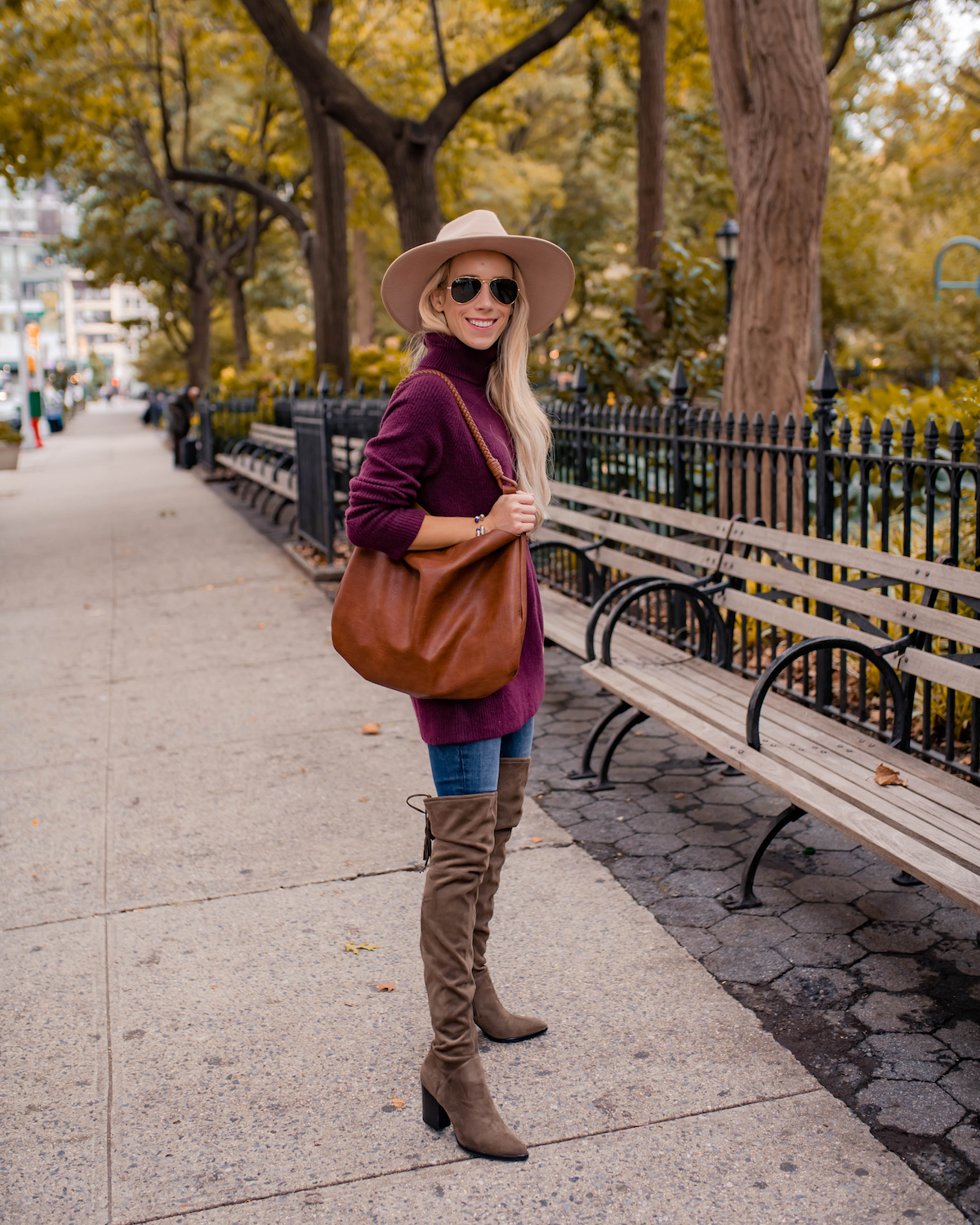 Purple Tunic Sweater