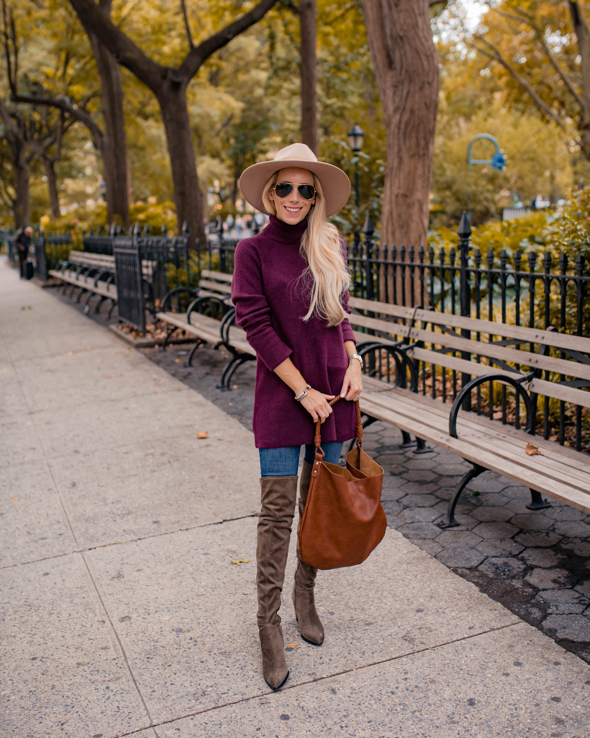 Purple Tunic Sweater