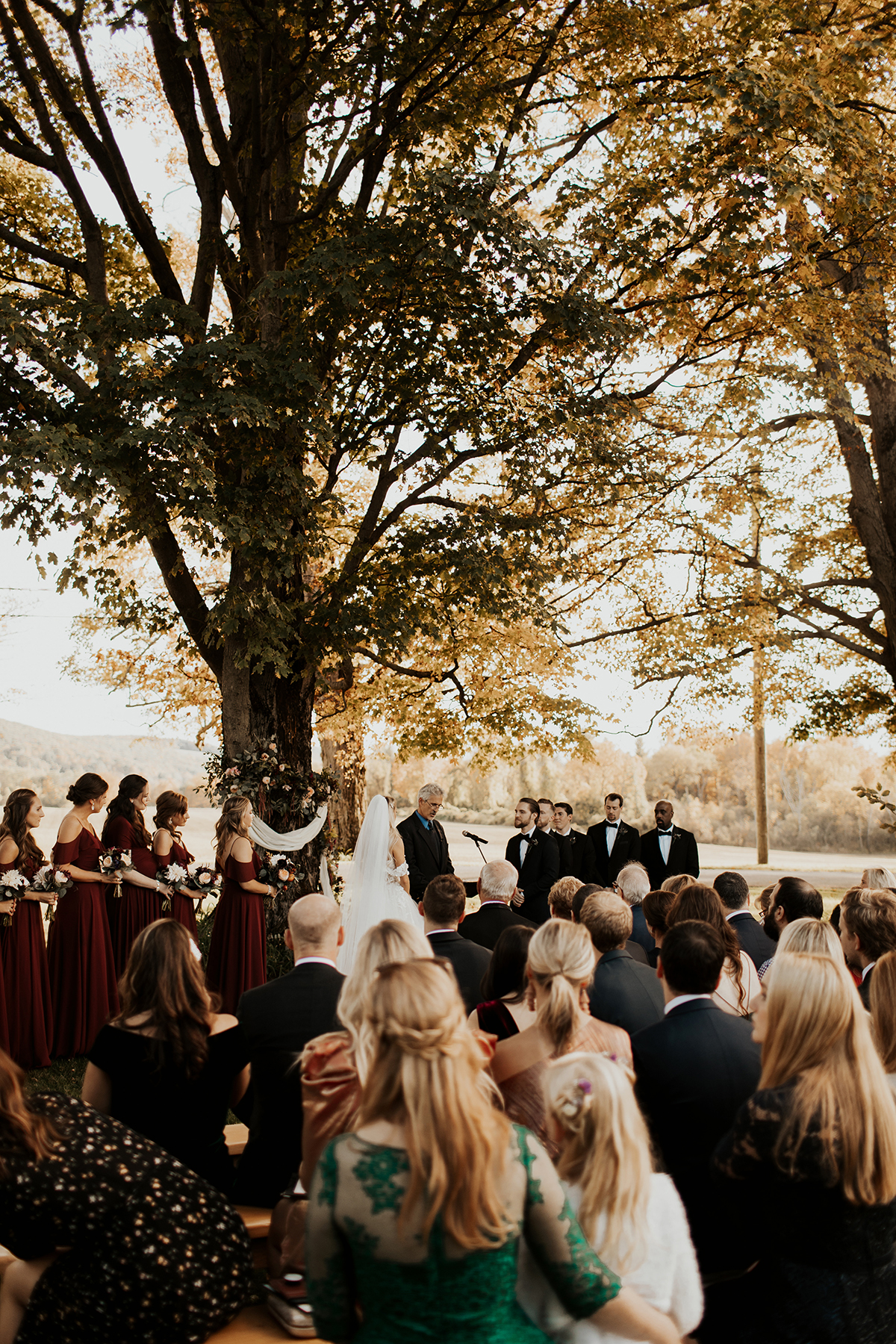 Katies Bliss Fall Wedding Ceremony