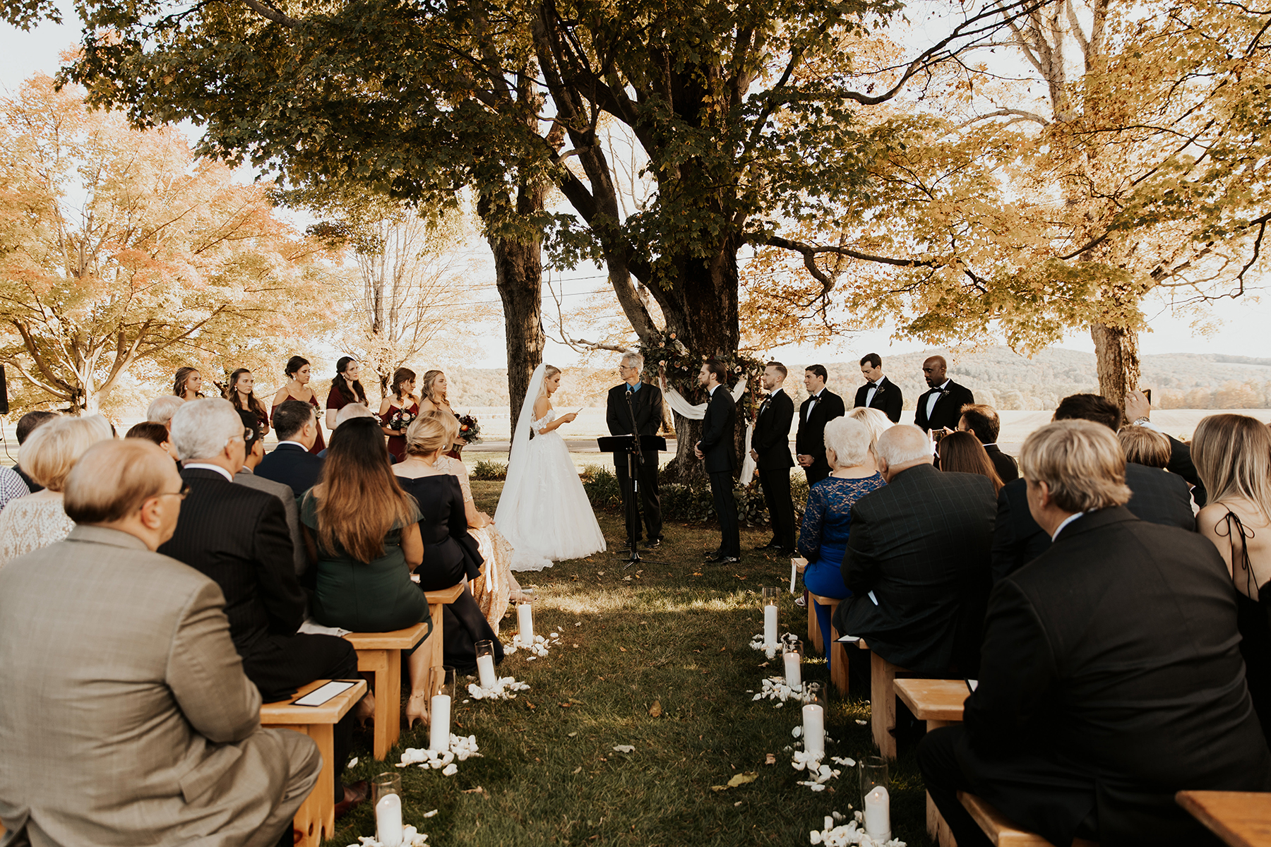 Katies Bliss Fall Wedding Ceremony