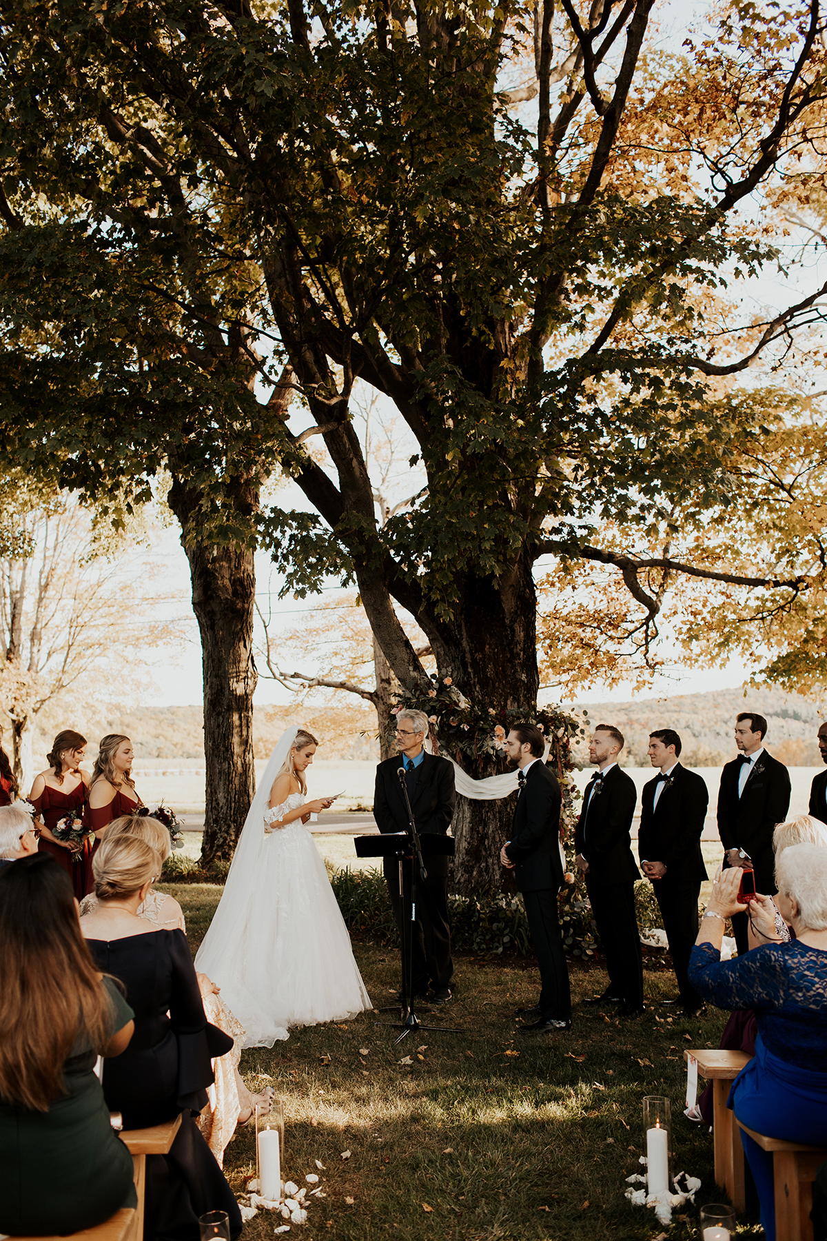 Katies Bliss Fall Wedding Ceremony