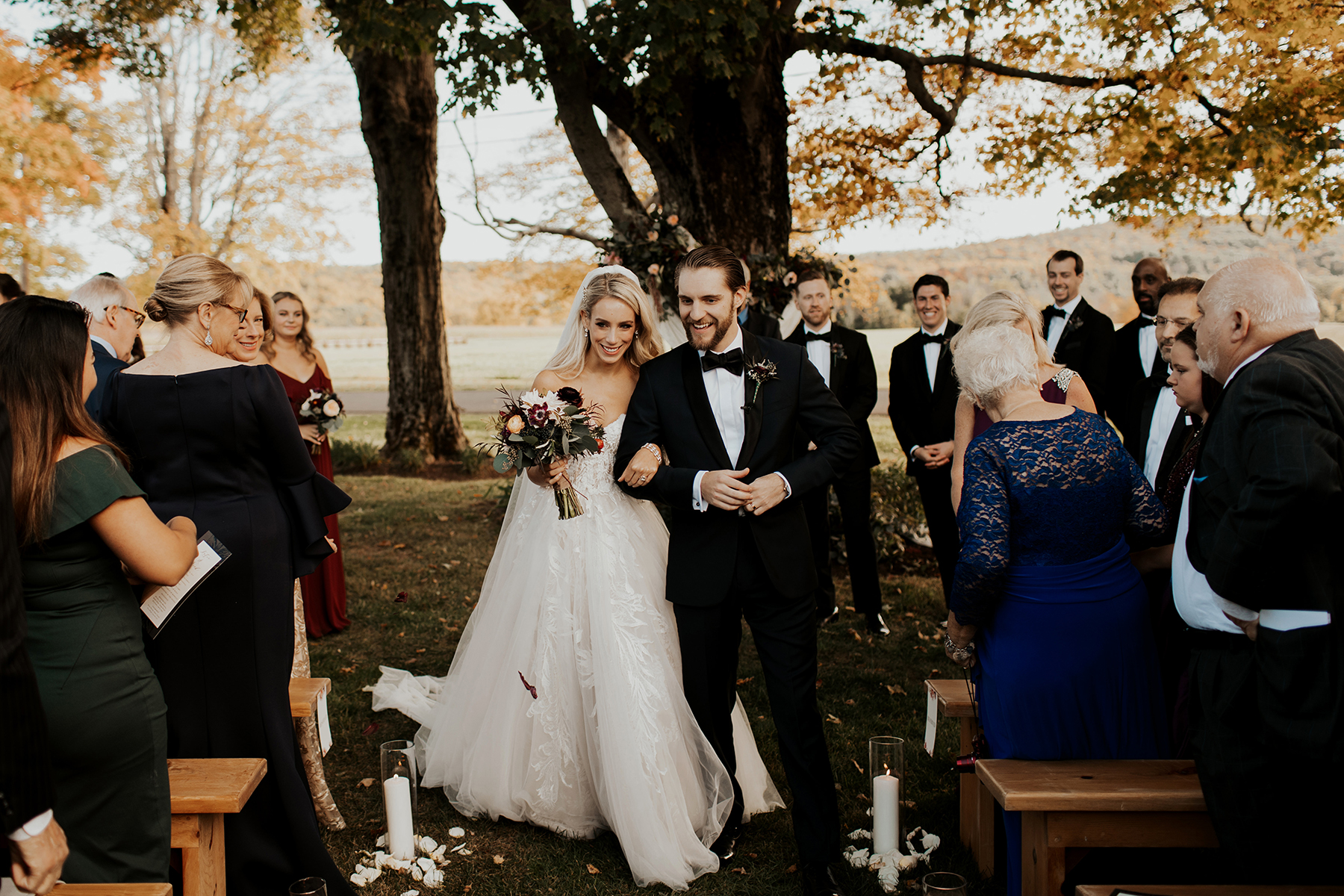 Katies Bliss Fall Wedding Ceremony