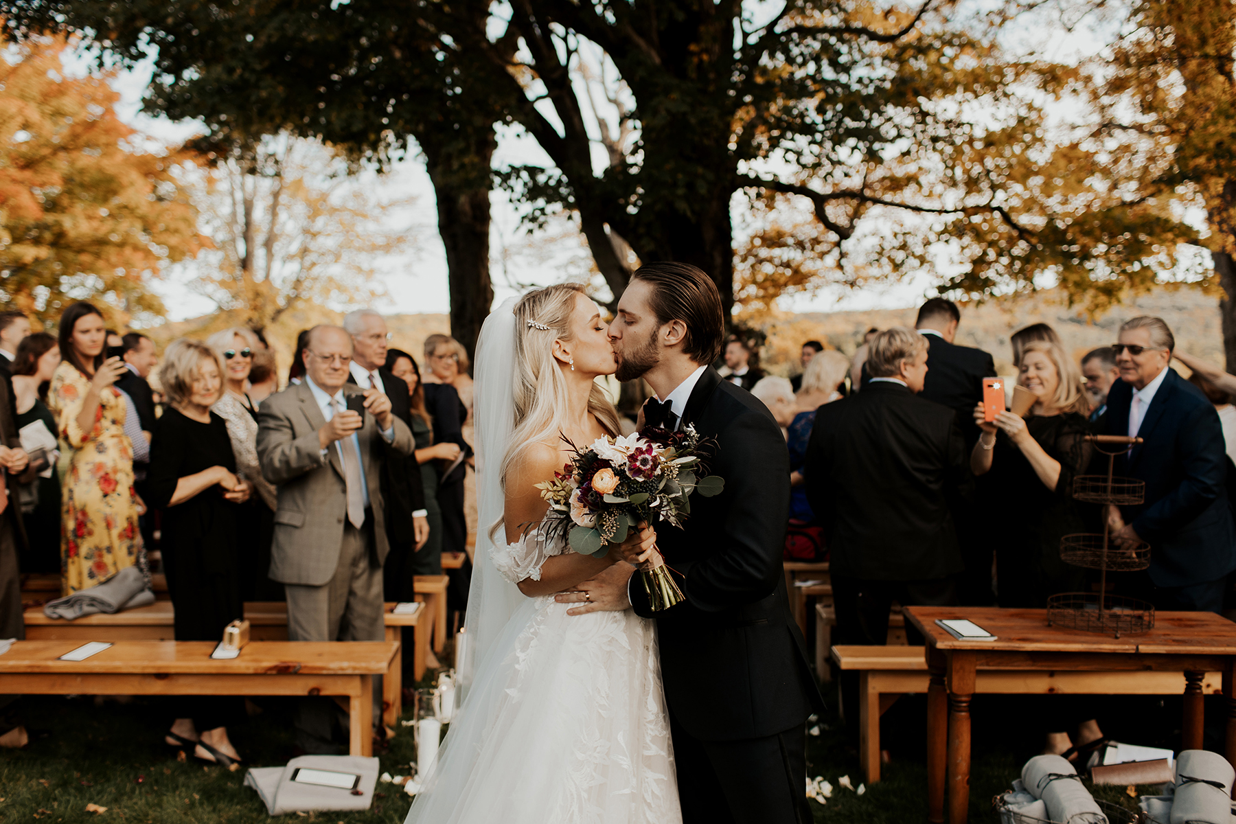 Katies Bliss Fall Wedding Ceremony