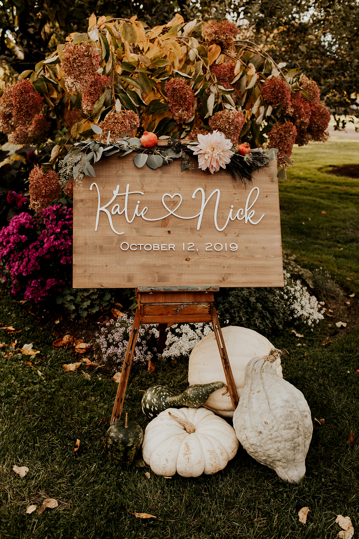 Katies Bliss Fall Wedding Ceremony