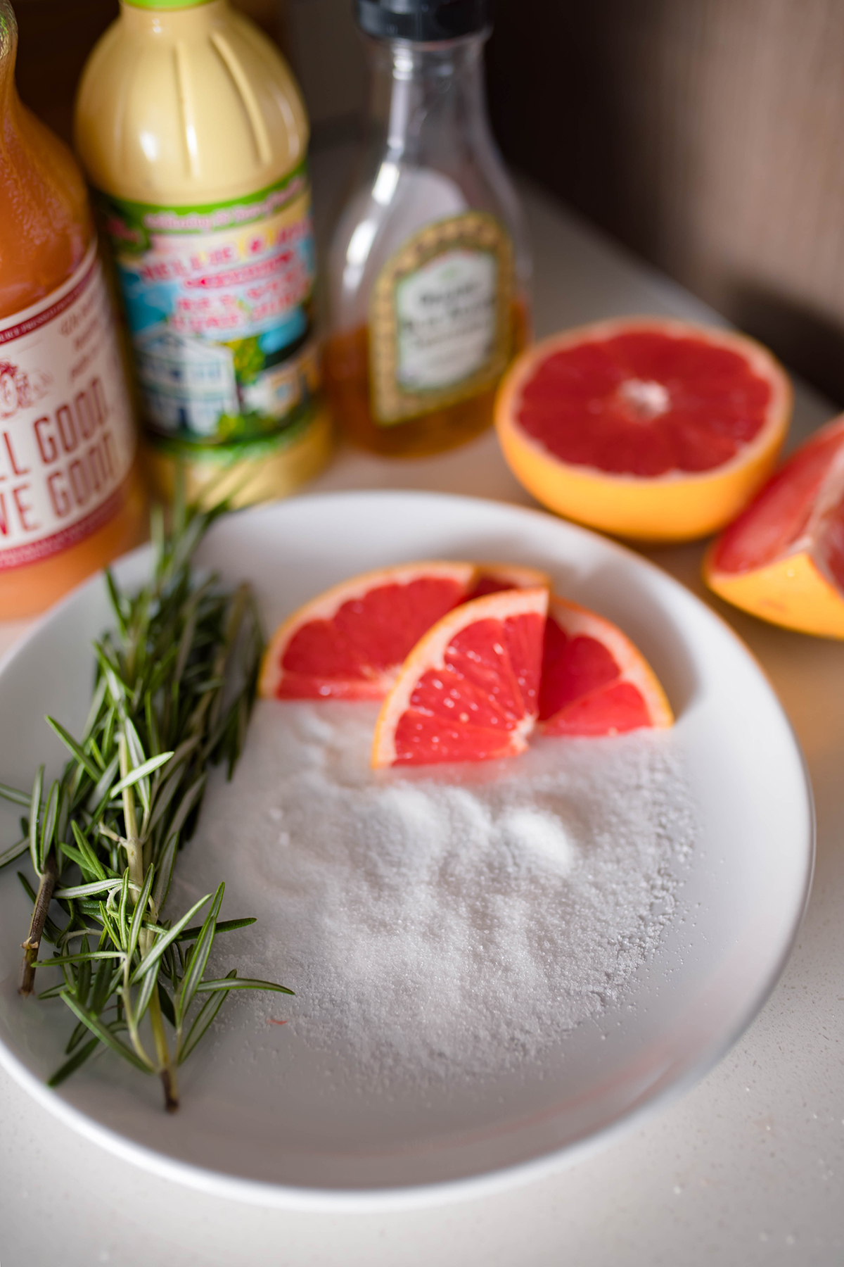 Sparkling Grapefruit Rosemary Holiday Cocktail