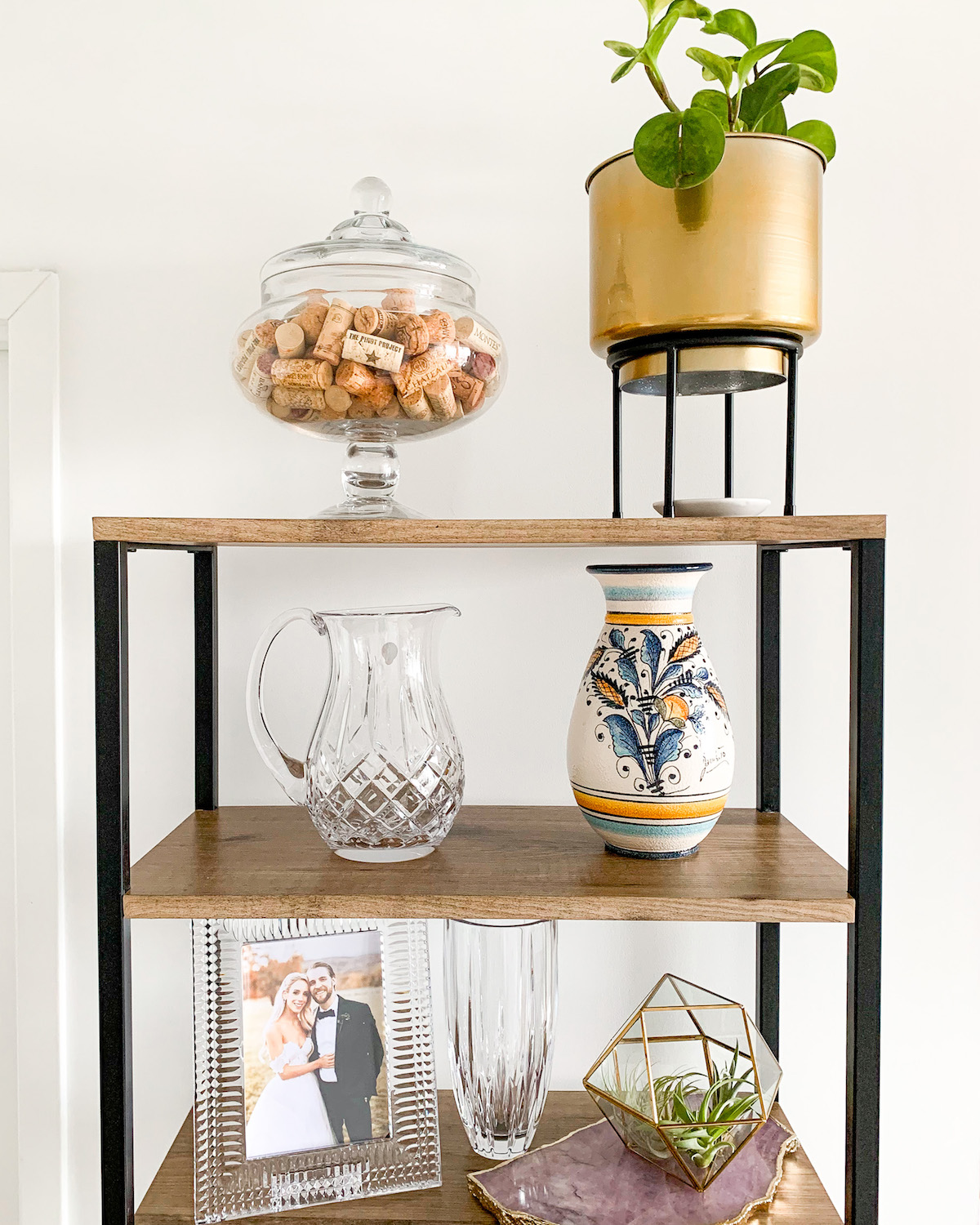 Entryway Bookcase Decor and Organization