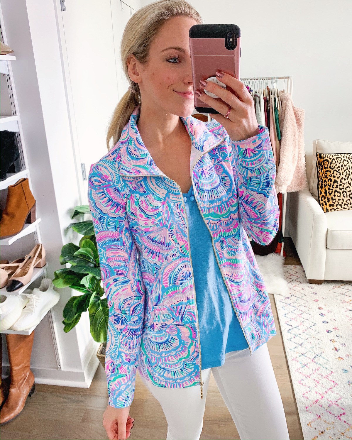 Lilly Pulitzer UPF 50+ Leona Zip-Up