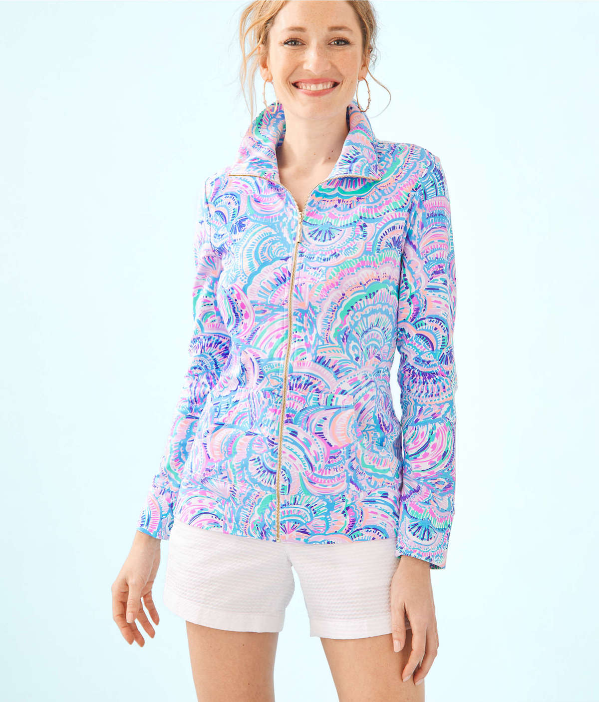 Lilly Pulitzer UPF 50+ Leona Zip-Up