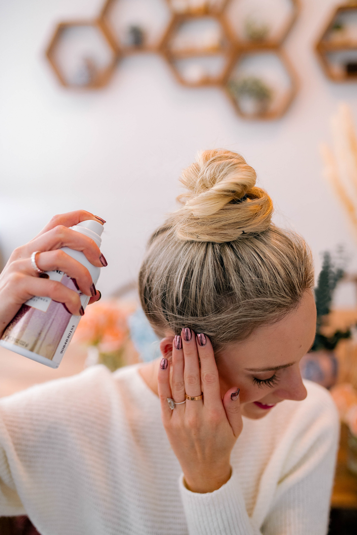 Holiday Hair Tutorial  Double French Braided Bun - Katie's Bliss