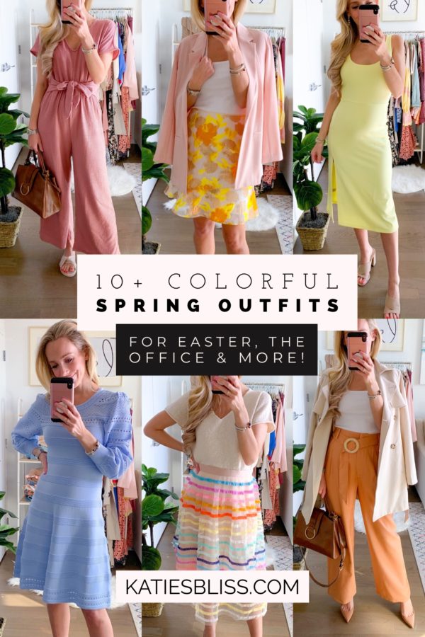 10+ Colorful Spring Outfit Ideas For Easter, The Office, & More - Katie ...