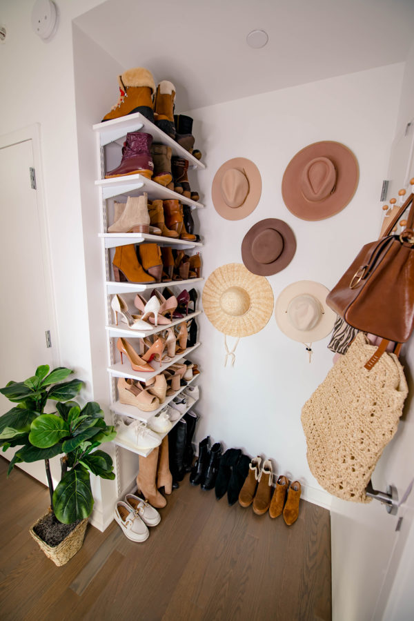 How To Hang Shoe Shelves + A Hat Wall Katie's Bliss