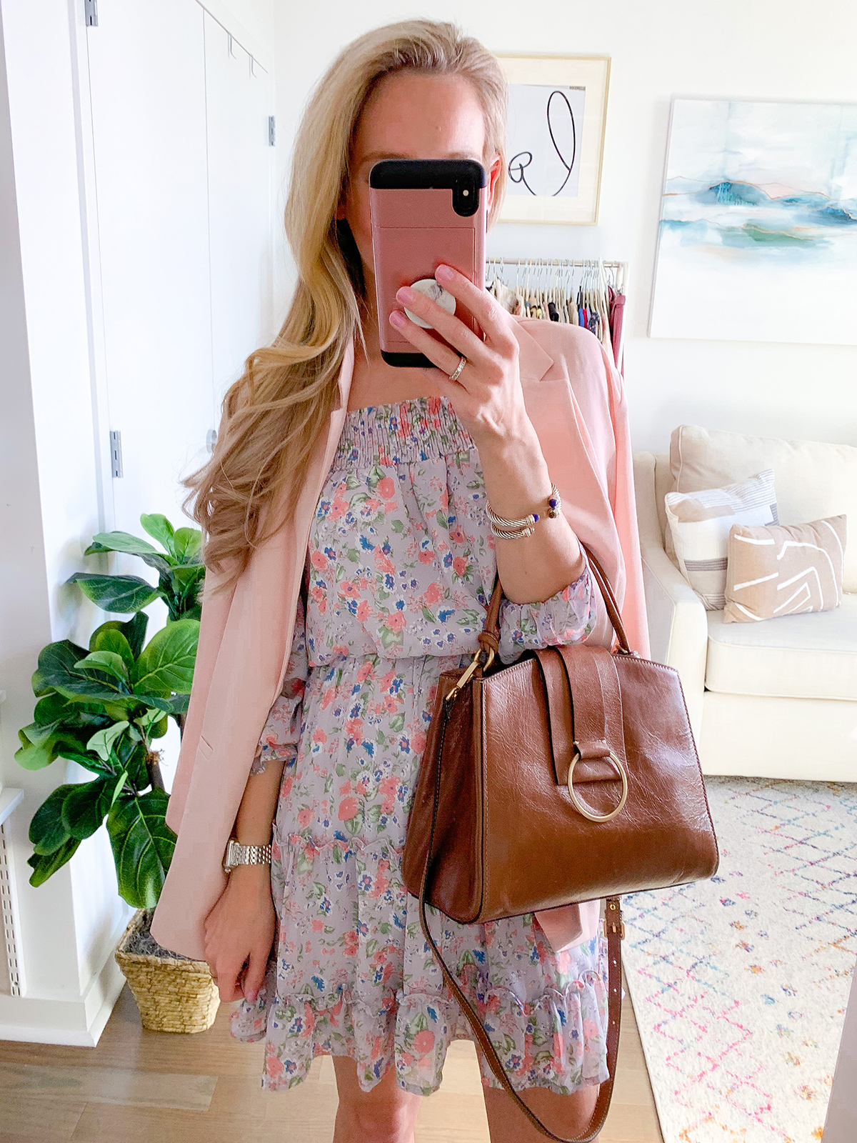 Off the Shoulder Floral Dress