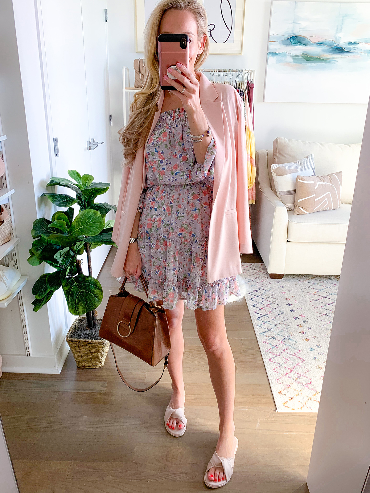 Off the Shoulder Floral Dress