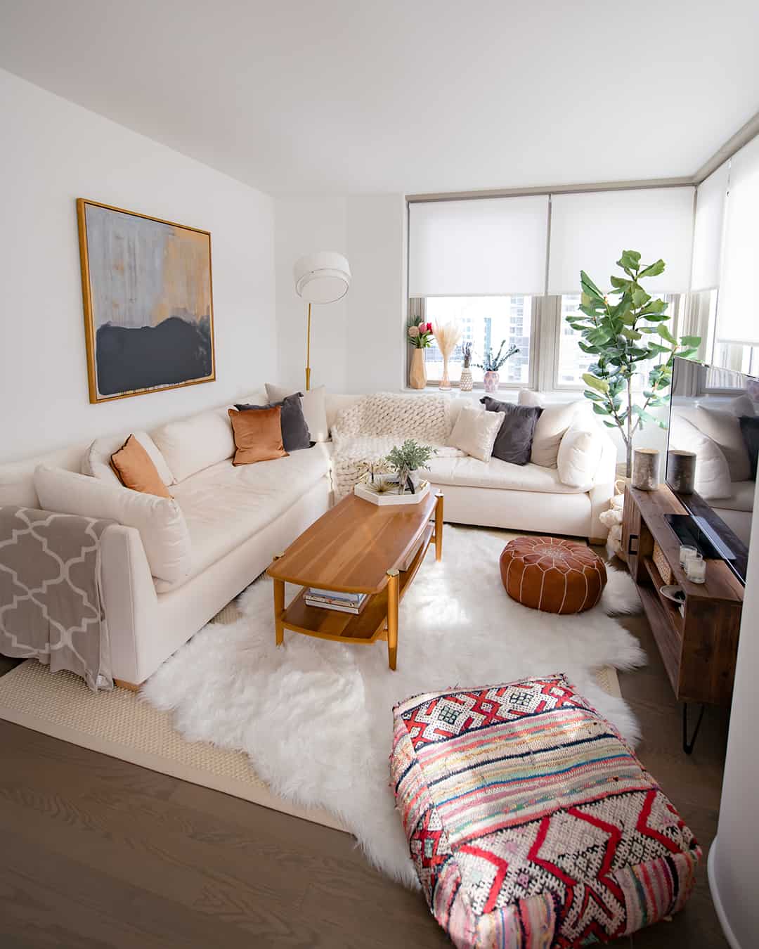 Jersey City Apartment Tour Living Room Furniture Decor Katies Bliss