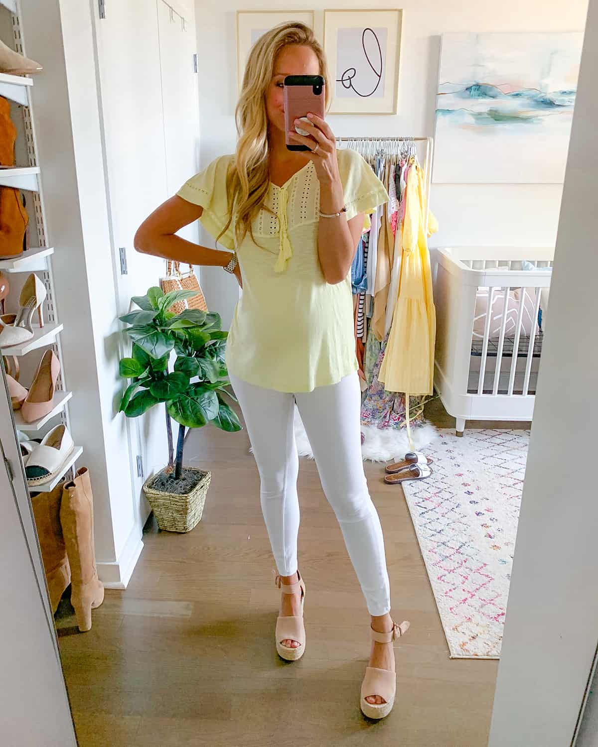 Maternity White Jeggings