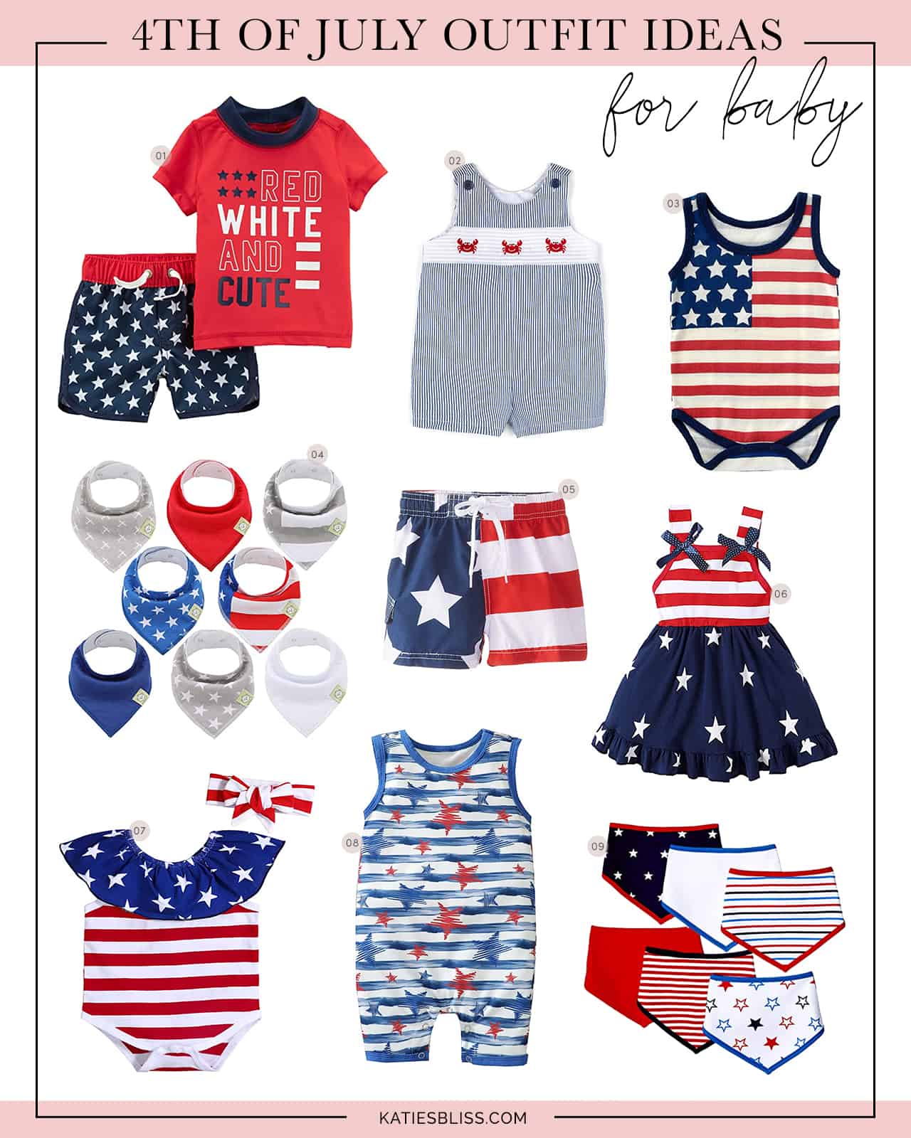 Katies Bliss July 4th Outfit Ideas for Baby