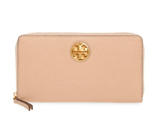 Tory Burch Carson Zip Leather Continental Wallet