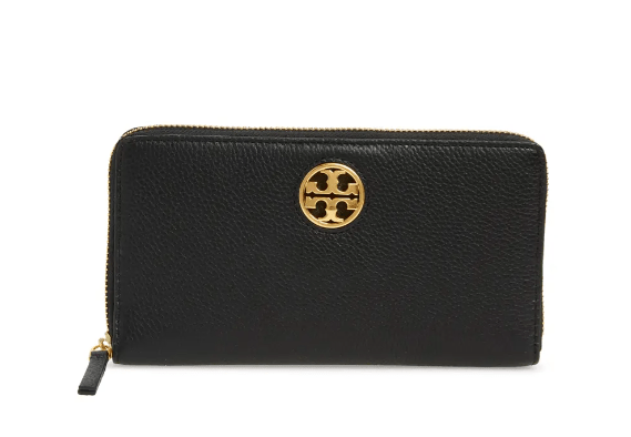 Tory Burch Carson Zip Leather Continental Wallet