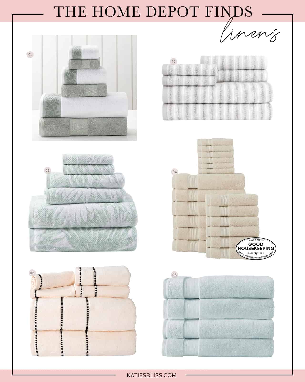 Katies Bliss Home Depot Finds Linens