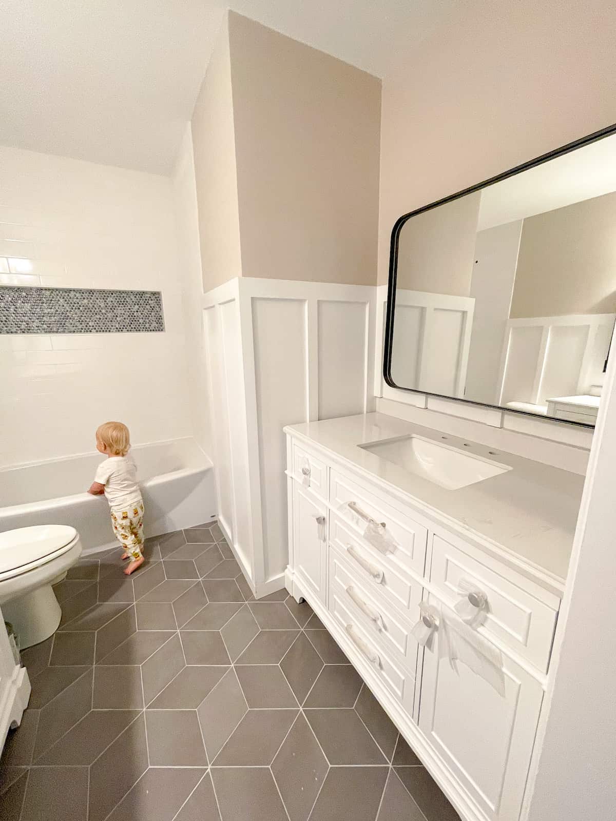 Katies Bliss Kids Bathroom Renovation